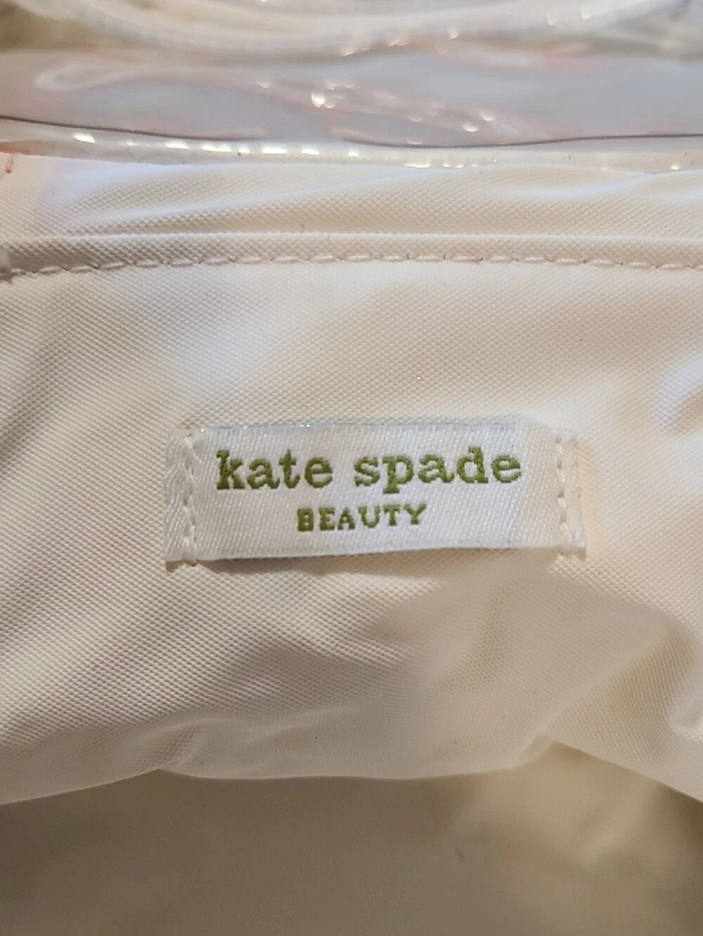 kate spade Coral Floral Vinyl Cosmetic Case